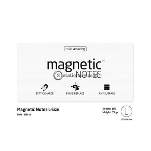 Tesla Amazing Magnetic Notes L (200x100mm) White