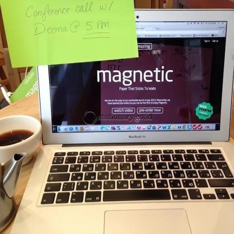 Tesla Amazing Magnetic Notes Medium (100x70mm) Peachy