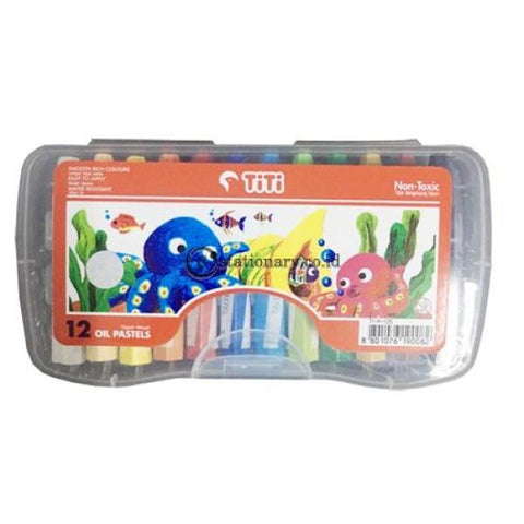 Titi Crayon Oil Pastel 12 Warna Ti-P-12S Office Stationery