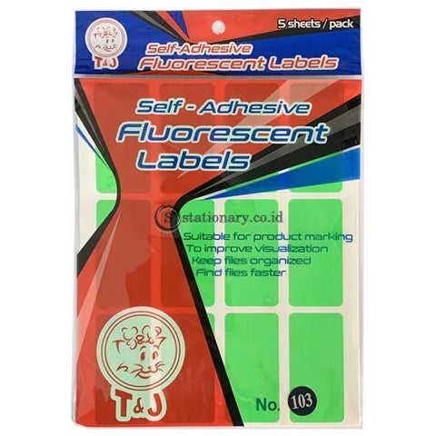 Tom & Jerry Self Adhesive Fluorescent Labels Stiker (32 x 64mm) No 103