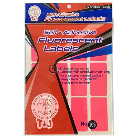 Tom & Jerry Self Adhesive Fluorescent Labels Stiker (32 x 64mm) No 103