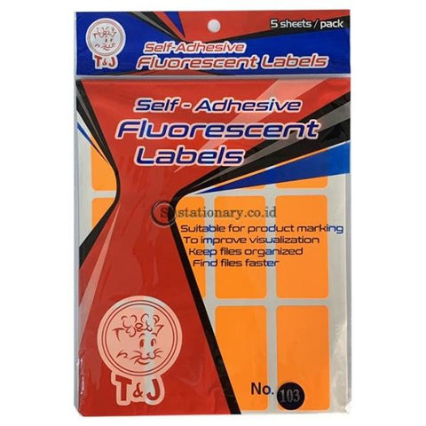 Tom & Jerry Self Adhesive Fluorescent Labels Stiker (32 x 64mm) No 103