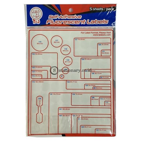 Tom & Jerry Self Adhesive Fluorescent Labels Stiker Warna (diameter 17mm) No 115