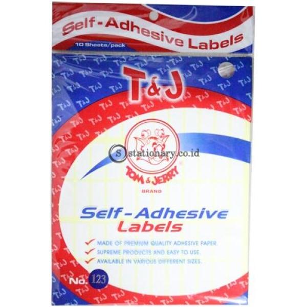 Tom & Jerry Self Adhesive Label Stiker No 123 Office Stationery