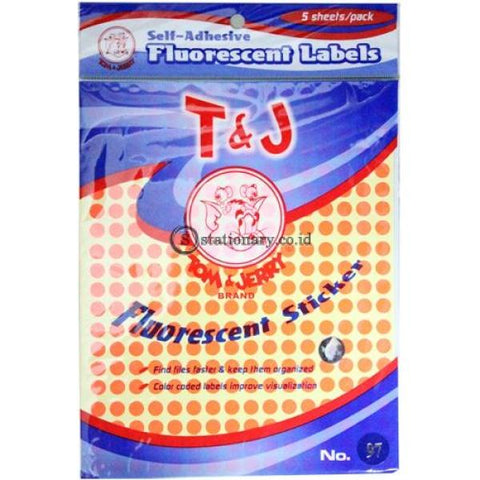 Tom & Jerry Self Adhesive Label Stiker Title Warna No 97 Office Stationery