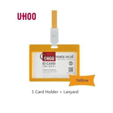 Uhoo Id Card Business Badge Holder Landscape 54 X 90Mm #6611 Office Stationery