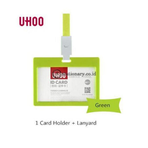 Uhoo Id Card Business Badge Holder Landscape 54 X 90Mm #6611 Office Stationery