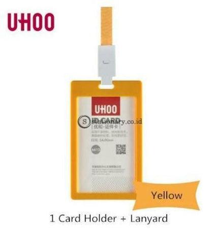 Uhoo Id Card Business Badge Holder Potrait 54 X 90Mm #6612 Office Stationery