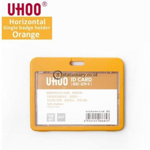 Uhoo Id Card Holder Double Sided Transparant Waterproof Landscape 85 X 54Mm #6637 Office Stationery