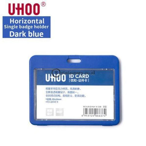 Uhoo Id Card Holder Double Sided Transparant Waterproof Landscape 85 X 54Mm #6637 Office Stationery