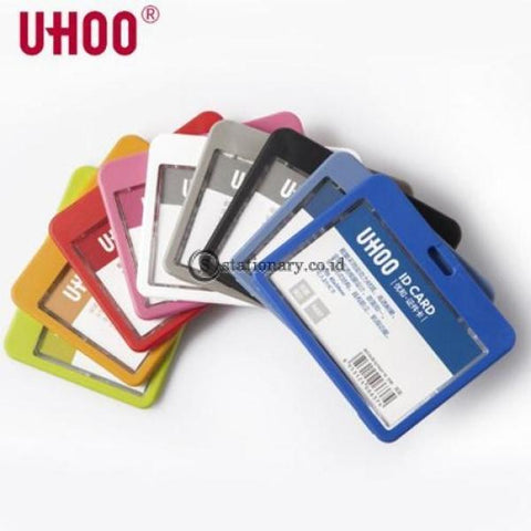Uhoo Id Card Holder Double Sided Transparant Waterproof Landscape 85 X 54Mm #6637 Office Stationery