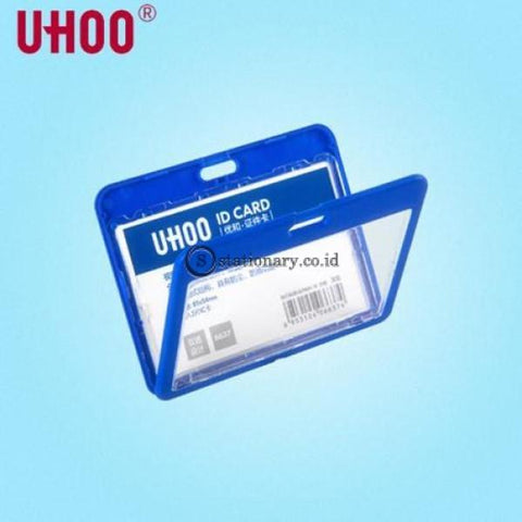 Uhoo Id Card Holder Double Sided Transparant Waterproof Landscape 85 X 54Mm #6637 Office Stationery