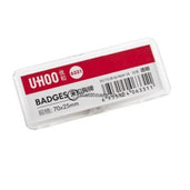 Uhoo Name Plate Pin Badges Clip 70X25Mm #6331 Office Stationery