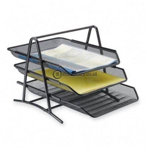 V-Tec Letter Tray 3 Susun Jaring Besi Office Stationery Promosi