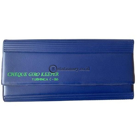 Yushinca Cheque Giro Keeper Magnet Expanding File For Check C-016 Biru Office Stationery