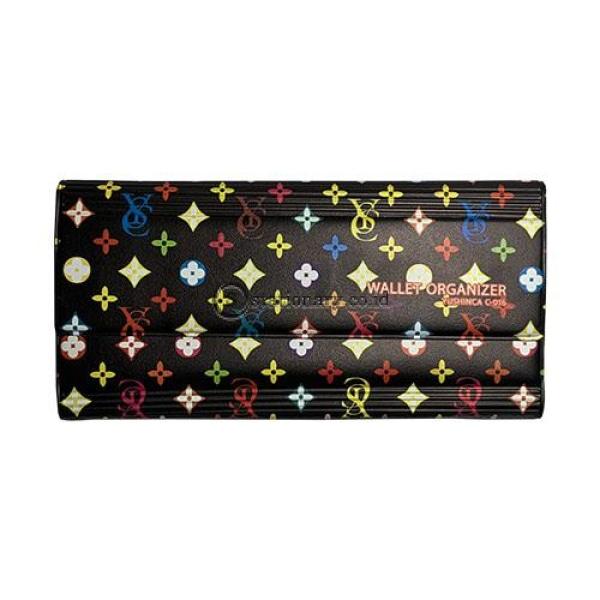 Yushinca Wallet Organizer Keeper Magnet Expanding File For Check Motif Fashion Hitam Warna #c-016