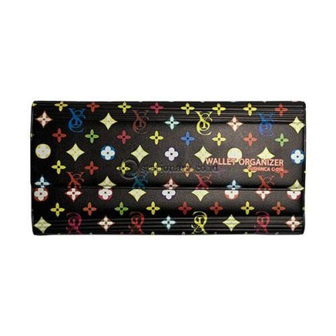 Yushinca Wallet Organizer Keeper Magnet Expanding File For Check Motif Fashion Hitam Warna #c-016