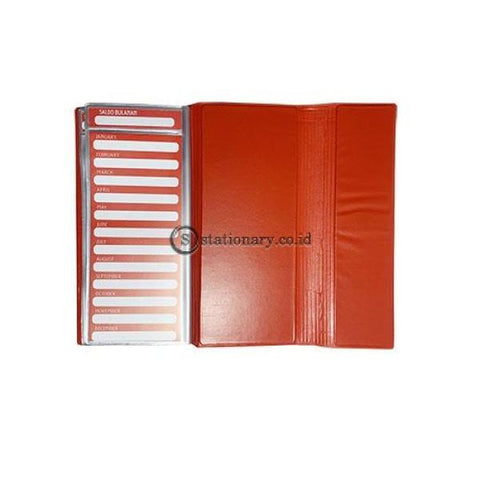 Yushinca Wallet Organizer Keeper Magnet Expanding File For Check Motif Fashion Merah #c-016 Office