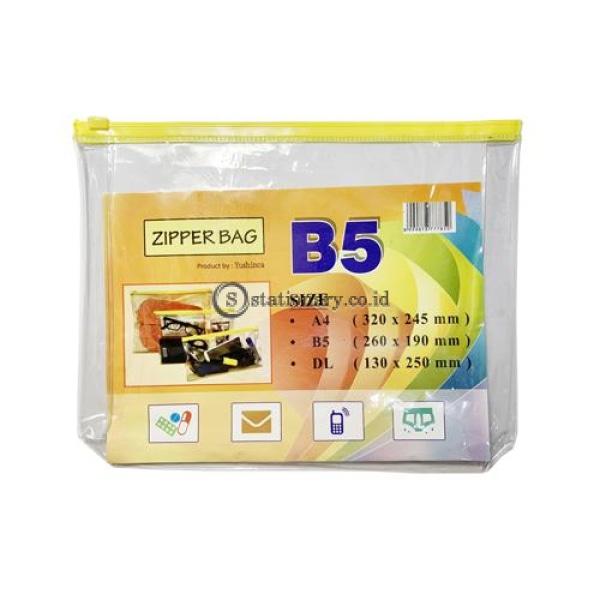 Yushinca Zipper Bag Clear Lipat Punggung B5 (260Mmx190Mm) #zb-502 Office Stationery