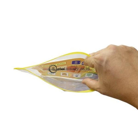 Yushinca Zipper Bag Clear Lipat Punggung B5 (260Mmx190Mm) #zb-502 Office Stationery