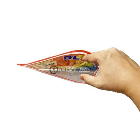Yushinca Zipper Bag Clear Lipat Punggung Dl (130Mmx250Mm) #zb-402 Office Stationery