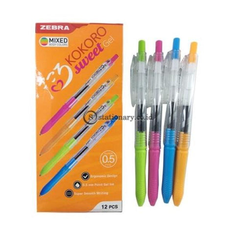 Zebra Ballpoint Kokoro Gel 0.5 Hitam Office Stationery