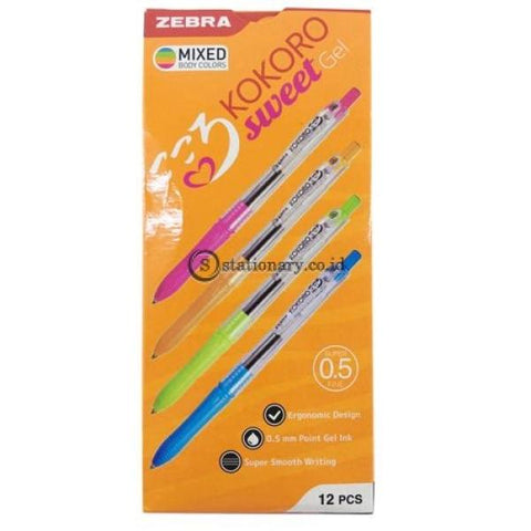 Zebra Ballpoint Kokoro Gel 0.5 Hitam Office Stationery