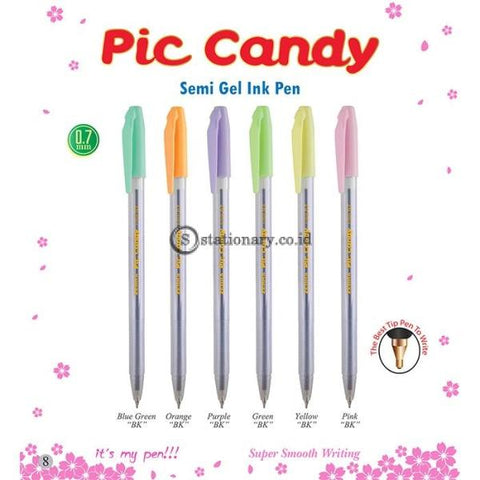 Zebra Ballpoint Piccandy Semi Gel 0.7 Hitam