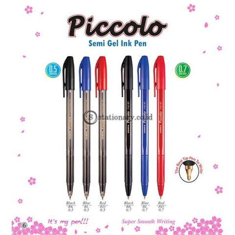 Zebra Ballpoint Piccolo Semi Gel 0.7