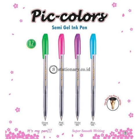 Zebra Ballpoint Piccolors Semi Gel 0.7 Hitam