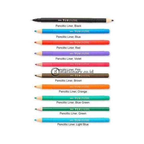 Zebra Ballpoint Warna Penciltic Fineliner 0.4Mm Black Office Stationery Promosi