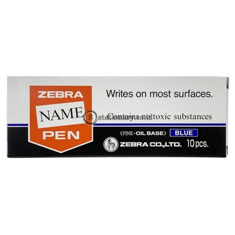 Zebra Name Pen Permanent Marker (Oil Base) Fine Tip 1.2-1.5mm