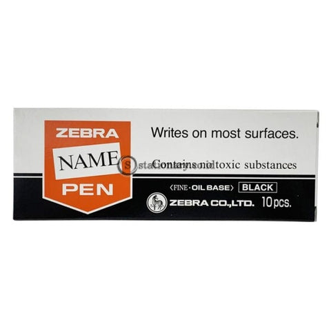 Zebra Name Pen Permanent Marker (Oil Base) Fine Tip 1.2-1.5mm