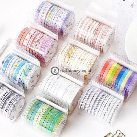 10 Rolls/pack Wizard Rainbow Gilding Washi Tape Set Diy Decoration Scrapbooking Planner Adhesive