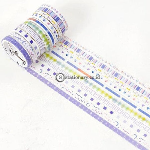 10 Rolls/pack Wizard Rainbow Gilding Washi Tape Set Diy Decoration Scrapbooking Planner Adhesive