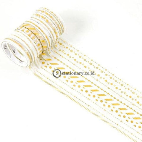 10 Rolls/pack Wizard Rainbow Gilding Washi Tape Set Diy Decoration Scrapbooking Planner Adhesive