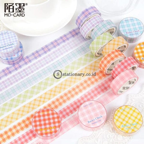 15Mm Paper Tape Vintage Grid Journal Washi Adhesive Diy Scrapbooking Sticker Label Masking Tapes