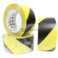 3M Vinyl Tape 3In X 36Yd Floor Marking Hazard Warning 766 (Kuning Hitam) Office Stationery Promosi