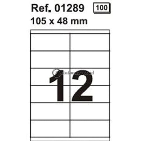 Apli Label White Paper 105 X 48Mm 1200 Unit #01289 Office Stationery