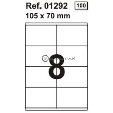 Apli Label White Paper 105 X 70Mm 800 Unit #01292 Office Stationery