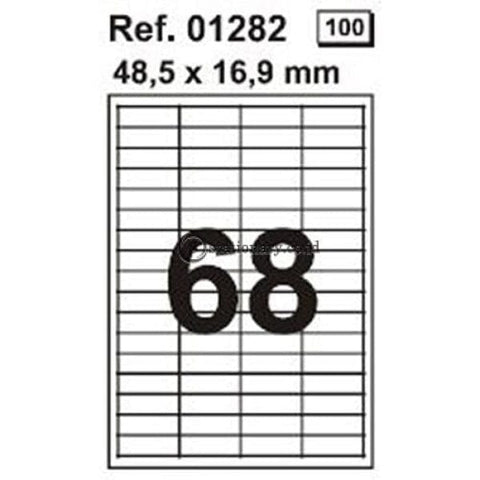 Apli Label White Paper 48 5 X 16 9Mm 6800 Unit #01282 Office Stationery