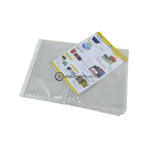 Bambi Plastic Pocket Glass Clear Multiholes 0.05Mm A3 (Isi 10 Lbr) #5222 Office Stationery
