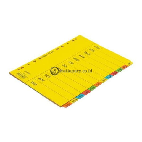 Bantex Cardboard Divider & Indexes A4 Jan-Dec (12 Pages) #6059 Office Stationery
