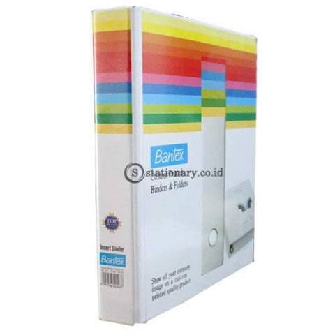 Bantex Insert Ring Binder 2 25Mm A4 White #8522 07 Office Stationery Promosi