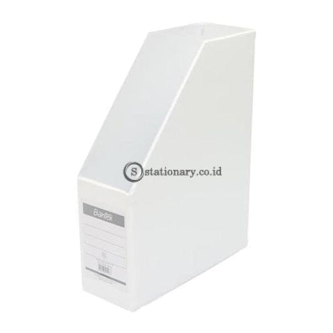 Bantex Magazine File (Box File) 10Cm Folio #4011 White - 07 Office Stationery