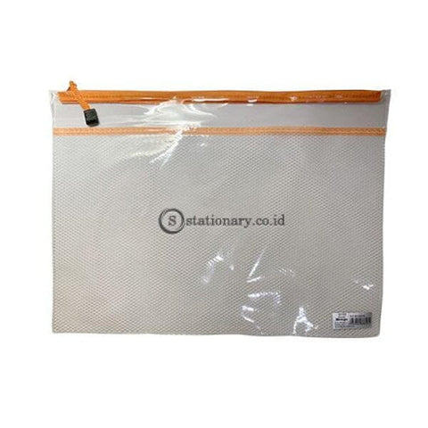 Bazic Zipper Bag Clear Jaring A3 #8858 Office Stationery