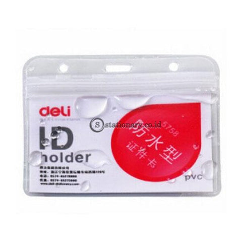 Deli Id Case Name Badge Transparant Landscape E5758 Office Stationery