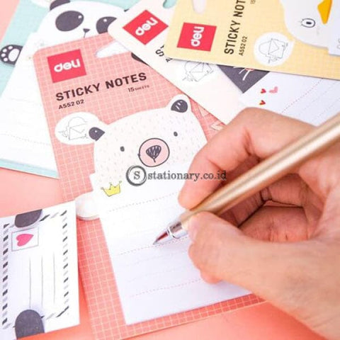 Deli Post It Memo Shape Sticky Notes 76X101Mm (15Sheets) Ea55202 Office Stationery