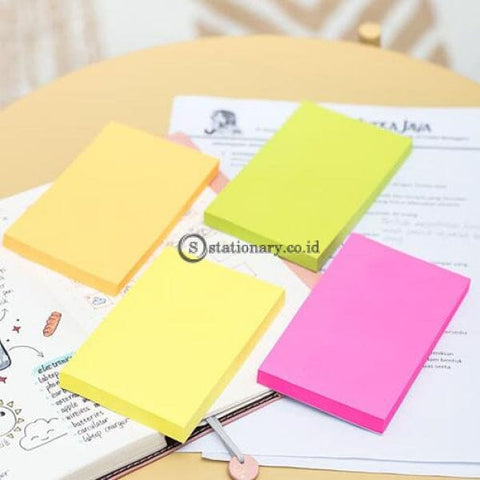 Deli Post It Memo Sticky Notes 76X126Mm (100Sheets) Ea02502 Office Stationery