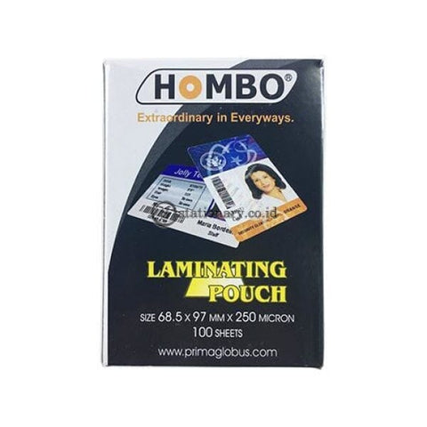 Hombo Plastik Laminating Ktp Id (68.5X97Mm) 250 Micron Office Stationery
